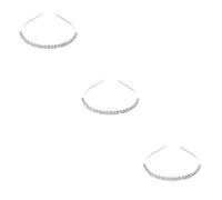 FRCOLOR 3 Pcs Bandeau Chic Cheveux Cerceau Accessoire De Cheveux Coiffure À Clous De Diamant Coiffure Femme Bandeau De Mariée Strass Cerceau De Cheveux Vêtements De Cheveux Coiffure De
