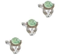 FRCOLOR 3 Pièces Bague de tortue de bijoux anneau Femmes sonne Bijoux pour les femmes bagues pour les femmes bijoux sur l'océan animal bijoux de doigt pour les femmes Bonnes de dames Métal