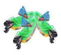 FRCOLOR 3 pièces Bain pour Tout Petits Bateau à Voile à Remontage Plastique Flottant pour Piscine Garçon Fille