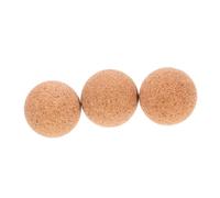 FRCOLOR 3 pièces Balles de Football Liège pour Table de Football de Table Lot de Boules Bois Résistantes à Lusure Accessoires de Remplacement Réglementaires pour Jeu Intérieur