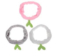 FRCOLOR 3 Pièces bande de cheveux de de soja bandeaux dames bandeau démaquillant hair band bandeau spa bandeaux de soins de la peau de maquillage pour se laver le visage