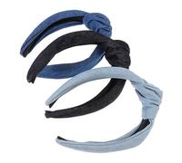 FRCOLOR 3 Pièces Bandeau des produits usure de la tête Branché casque rubans de cheveux pour femmes bureautique accessoires hair charms hair topper décor de tête les cheveux ornent chiffon