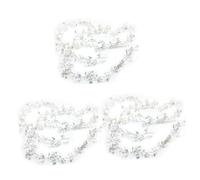 FRCOLOR 3 Pièces bandeau femme hair charms couvre-chef de mariée bandeau de mariage couvre-chef de mariage Silver