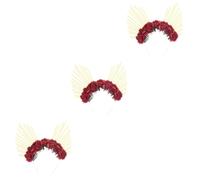 FRCOLOR 3 Pièces Bandeau Halo de Notre-Dame hair band hair ties hair topper fete bandeau pour dame vêtements d'époque robes de filles accessoire de fête couvre-chef de fête métal