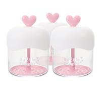 FRCOLOR 3 Pièces Barboteur bouteille moussante moussant pour le visage fabricant de mousse nettoyante fabricant de mousse pour le lavage du visage Plastique rouge