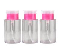 FRCOLOR 3 Pièces Bouteille de dissolvant pour les ongles presse-bouteille jet flacon de voyage bouteille voyage bouteille de dissolvant pour vernis à ongles bouteille vide Plastique Rosy
