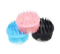 FRCOLOR 3 Pièces Brosse de nettoyage facial manuel Exfoliant pour le visage épurateur du corps de la sillicone gommage visage exfoliant à double face Gel de silice