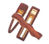 FRCOLOR 3 Pièces Clips Bois Minimalistes pour Cheveux Courts Pinces Canard Compactes pour Frange et Accessoires Élégants Style Chinois pour Fête et Tenues Traditionnelles