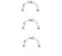 FRCOLOR 3 Pièces coiffe de bonne année Bandeaux bonne année 2023 fête du printemps cotillons cerceaux de cheveux du nouvel an accessoires du nouvel an Décoration de cheveux de zinc