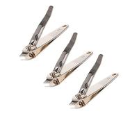 FRCOLOR 3 Pièces Coupe-ongles ciseaux ongles ciseaux à ongles outils nail art manicure nail clipper ongle nail art nail charms coupe ongle coupe-courrier en métal coupe-cuticules Golden