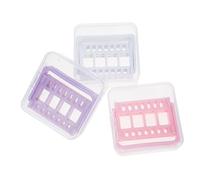 FRCOLOR 3 Pièces De La Tête De Meulage Support De Support De Perceuse à Ongles Doigt Kits D'ongles Perceuse à Ongles Portative Porte-embout Pour Meuler Les Ongles Outil