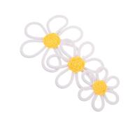 FRCOLOR 3 pièces Décoration Murale Fleurie Macramé Suspension Murale Coton pour Chambre Garçon Fille Fille Art Mural Marguerite pour et Chambre Garçon