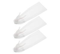 FRCOLOR 3 Pièces Doll Bridal Accessories Wedding Gauze Veil with Lace Miniature Doll Bride Headpiece for Role Play and Decorative Toy Props