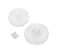 FRCOLOR 3 Pièces Engrenage de Moteur pour Brosse Latérale Compatible avec Robot Aspirateur, Matériau Abs Blanc, Entraînement Moteur Stable pour Usage Quotidien à Domicile