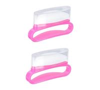 FRCOLOR 3 Pièces Épilation Des Ongles Trousse à Ongles Charmes D' D'or Briller Kit D'art D'ongle Gel De Construction à En Peau De Chamois Mat Para Rose Abs En Plastique