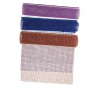 FRCOLOR 3 Pièces Éponge Exfoliante Africaine Nylon de de Bain Doux Filet de Nettoyage pour Corps Épurateur de Peau Accessoire pour Hommes et Femmes