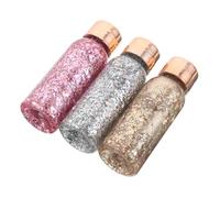 FRCOLOR 3 Pièces Fard à Paupières Liquide Pailleté Texture Fluide Facile à Appliquer Éclat Métallisé Intense sans Produits Chimiques Agressifs Maquillage Yeux Corps et Visage Multifonction