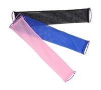 FRCOLOR 3 Pièces Filet Exfoliant Corporel Africain en Nylon pour Sauna et Usage Domestique, Nettoie en Profondeur et Masse le Dos pour Peau Plus Lisse Hommes et Femmes