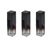 FRCOLOR 3 Pièces Flacon de Gloss à Lèvres Vide, Tube à Lèvres Vide 5ml, Plastique As/abs/pp, Noir Dégradé Uv, Portable, pour Voyage et Extérieur, pour Femmes et Dames