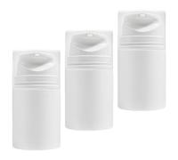 FRCOLOR 3 Pièces Flacons Vides Sans Air De Pompe à Vide Plastique Rechargeables Lot De Flacons Pour Lotions Crèmes Et Produits Hydratants