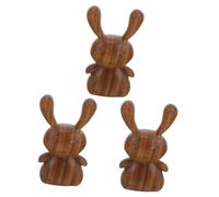 FRCOLOR 3 Pièces Gratte-nez Gua Sha Massage Cuir Chevelu Nettoyant Appareil De Modelage Du Visage Indiquer Soin Du Visage Barre De Raclage Des Pieds D'acupoint Corporel Bois