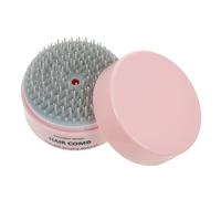 FRCOLOR 3 Pièces mini brosse peigne brosse plate démêlante petite brosse ronde étui à ciseaux portable hair brush haircut brosse à cheveux brosse de massage brosse démêlante abdos rose