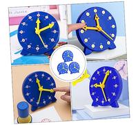 FRCOLOR 3 pièces Modèles Horloge Pédagogique Garçon Fille Apprentissage Lecture Heure Jeu Educatif Coordination Main Oeil Aide Scolaire pour Comprendre