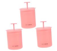 FRCOLOR 3 pièces Mousseur Visage Portable Flacon Mousseur Manuel pour Facial Créateur de Mousse Riche pour Nettoyage Profondeur et Soins Peau et Compact pour Voyage