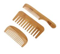 FRCOLOR 3 Pièces Peigne Ensemble de Peignes Multifonctionnels à Large et Fine Dents pour Coiffure à Domicile Résistants Chaleur et Antistatiques