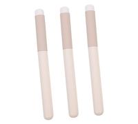 FRCOLOR 3 Pièces Pinceau Anti- Pinceau Rouge à Lèvres Masque Gommage Des Lèvres Maquillage Crème Baguettes à Lèvres Surligneur Pinceau De Maquillage Cosmétique Manche En Bois Blanche
