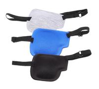 FRCOLOR 3 Pièces pour un seul oeil oculaire réglable masques pour les yeux de pirate kiddikutter élastique yeux cache-oeil ajustable cache-oeil extérieur Polyester