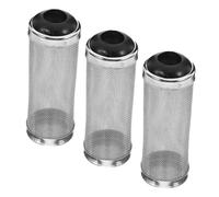 FRCOLOR 3 Pièces Protection Filtre Aquarium INOX Filet Sécurité Entrée Filtre Garde-crépine pour Poissons et Crevettes Facile à Installer Filtration et Flux Eau Optimisé
