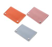 FRCOLOR 3 Pièces Snap Nail Drill Bits Storage Bag With Protective Lining Portable Organizer Case For Nail Art Tools Efficient Closure Visible Display Travel Friendly In Orange