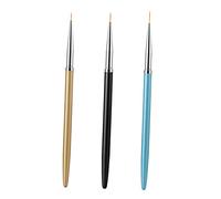 FRCOLOR 3 Pièces stylo d'art d'ongle foret à ongles Clous outil à pointe française Stylos trousse à ongles gel ongles gel nail nails clipper manicure stylo manucure Nail art Laine de nylon