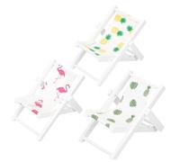 FRCOLOR 3 pièces Support Téléphone Accessoires Décor Plage Flamingo Ananas pour Maison de Poupées Décoration Intérieure et Bureau