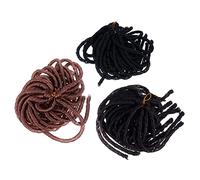 FRCOLOR 3 Pièces tresse sale perruques pour hommes de dentelle bouclée tresser tresses africaines Perruques tresses africaines queues de cheval chic
