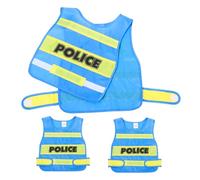 FRCOLOR 3 Pièces Vest Cosplay Outfit For Children Lightweight And Police Dress Up Accessory For Imaginative Play And Themed Parties