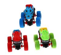 FRCOLOR 3 pièces Voitures Jouets Modèles Tout Terrain Simulés Jouets Éducatifs Garçon Fille sans Piles Stimulant Curiosité et Développement Pratique