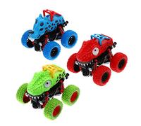 FRCOLOR 3 pièces Voitures Quatre Roues Motrices Jouets Éducatifs Garçon Fille Créativité Coordination Main Œil sans Pile pour Garçons Filles Intérieur Extérieur