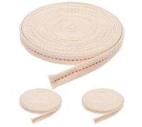 FRCOLOR 3 Rouleaux de mèches pour Lampe à pétrole, mèche Plate en Coton