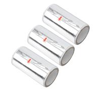 FRCOLOR 3 Rouleaux Feuille D'ongle Désactivé Déjouer Lingettes Pelucheuses Suppression Dissolvant De Manucure Grattoir à Ongles Dissolvant Pour Vernis à Ongles Bord Silver Feuille D'étain