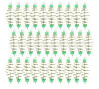 FRCOLOR 30 Pièces Cage à Appâts de Pêche en Acier au Carbone, Forme Olive | Structure à Ressort, Perles Lumineuses des Deux Côtés, Contrôle de Libération, pour Carpe et Perche