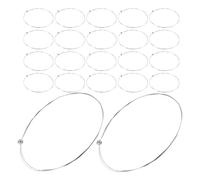 FRCOLOR 30 Pièces Corde E Guitare Acoustique Acier Remplacement Unique pour Guitares Folk Classiques et Électriques Pratique Quotidienne et Performance Scénique
