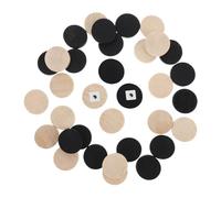 FRCOLOR 30 pièces Échecs Bois Accessoires de Jeu Ronds Lisses pour Plateau Jeu de Société Éducatif et Ludique Pièces de Remplacement pour Backgammon et Dames Surface Polie sans Bavure