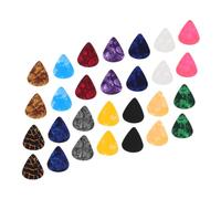 FRCOLOR 30 pièces Lot de Médiators Cellulose pour Guitare et Ukulélé Surface Lisse Ergonomique Accessoires Durables pour Guitaristes Débutants et Confirmés