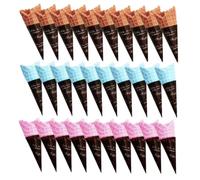 FRCOLOR 30 pièces Mini Cônes de Glace Artificiels Colorés pour Décoration Accessoires de Maison de Poupée Modèles Réalistes pour Vitrine et Photo