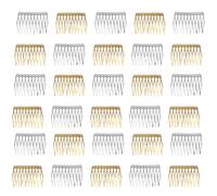 FRCOLOR 30 Pièces Peigne Inséré En Alliage Écharpe Cheveux Pinces à Cheveux Queue Femmes Peigne à Voile Chignon De Cheveux Humains Surmatelas Faux Chignon Queue De Cheval Cordon