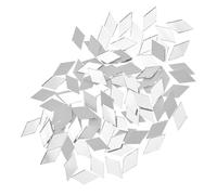 FRCOLOR 300 Mini Miroirs Autocollants en Acrylique Diamantés 1,3 X 2,5 Cm pour Mosaïque Murale Décorative, Pièces de Carrelage DIY pour Art Mural Géométrique et Décoration