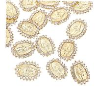 FRCOLOR 30Pcs Nail Diamant Bijoux Or Déclaration Boucles D'Oreilles Lily Daisy Filles Strass Pour Ongles Et Mila Vernis À Ongles Flash Gel Valentine Paillettes Fleurs Portant