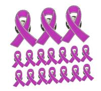 FRCOLOR 30pièces Épingle Anti-violence Alliage de Zinc Broche Caritative Ruban Symbole de Paix Ruban pour Actions Publiques Broche de Solidarité